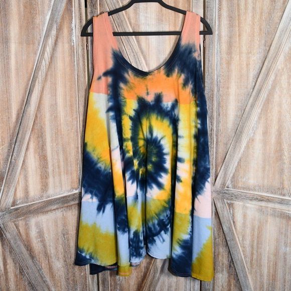 Free People Tops - We The Free Sleeveless Tie Dye Oversized Tunic